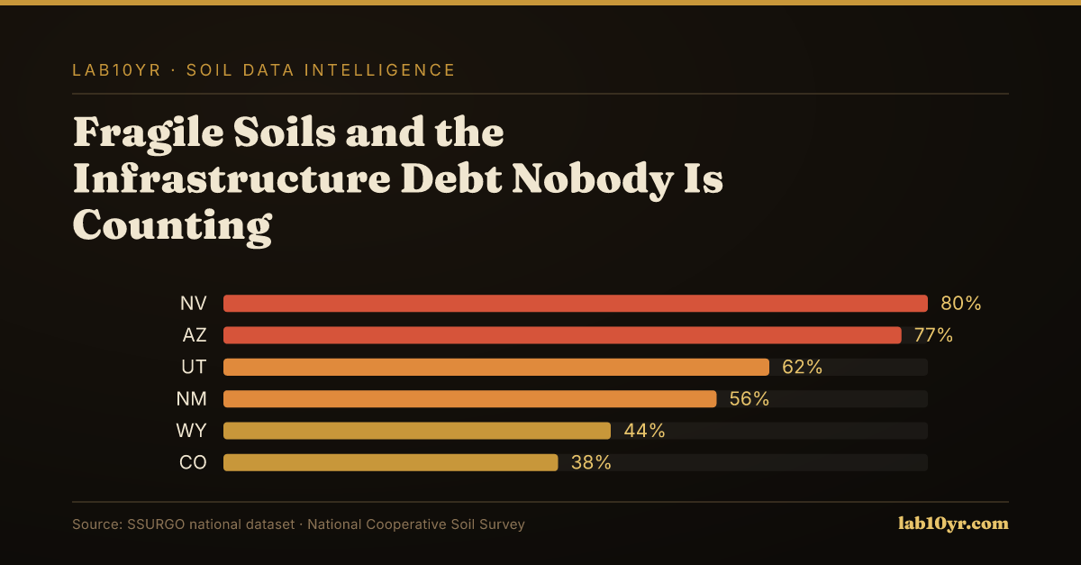 Fragile Soils and the Infrastructure Debt Nobody Is Counting — Lab10YR data visualization